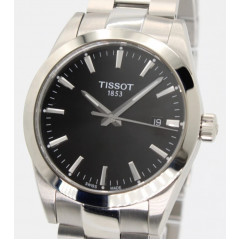 Чоловічий наручний сталевий годинник із сапфіровим склом Tissot Gentleman Quartz T1274101105100
