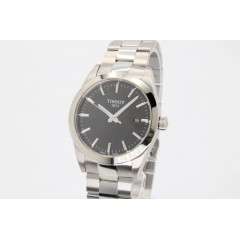 Чоловічий наручний сталевий годинник із сапфіровим склом Tissot Gentleman Quartz T1274101105100