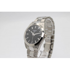 Чоловічий наручний сталевий годинник із сапфіровим склом Tissot Gentleman Quartz T1274101105100