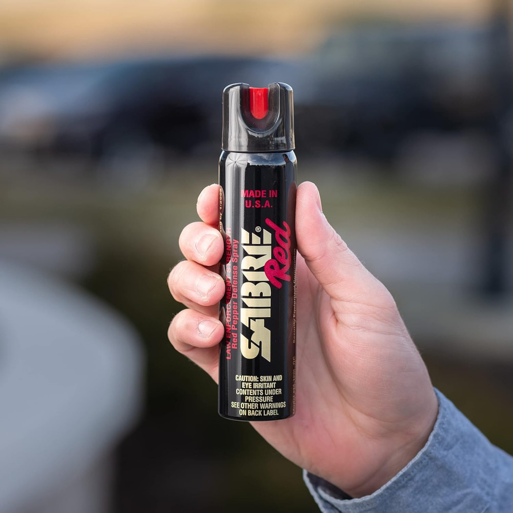 Аерозольний перцевий балончик для захисту Sabre Red Magnum 120 Pepper Spray з УФ фарбою 93 г Made in USA