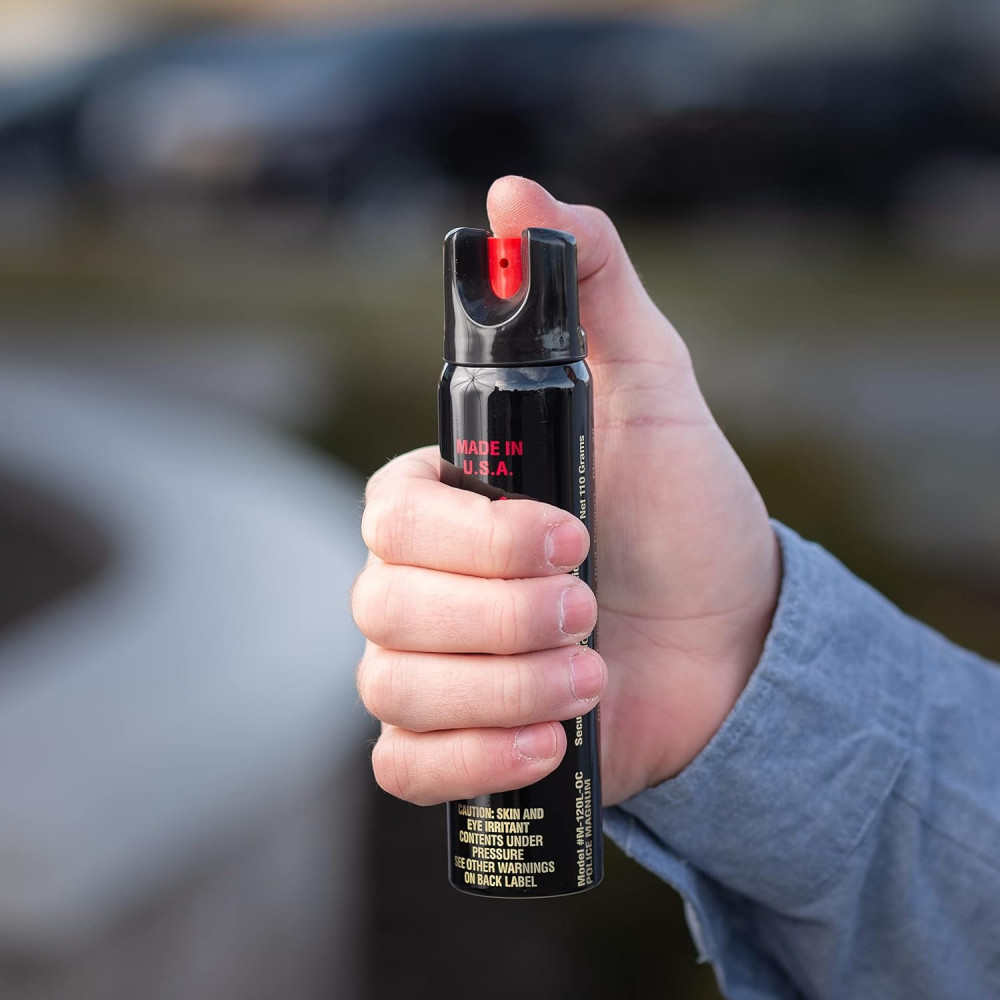 Аерозольний перцевий балончик для захисту Sabre Red Magnum 120 Pepper Spray з УФ фарбою 93 г Made in USA