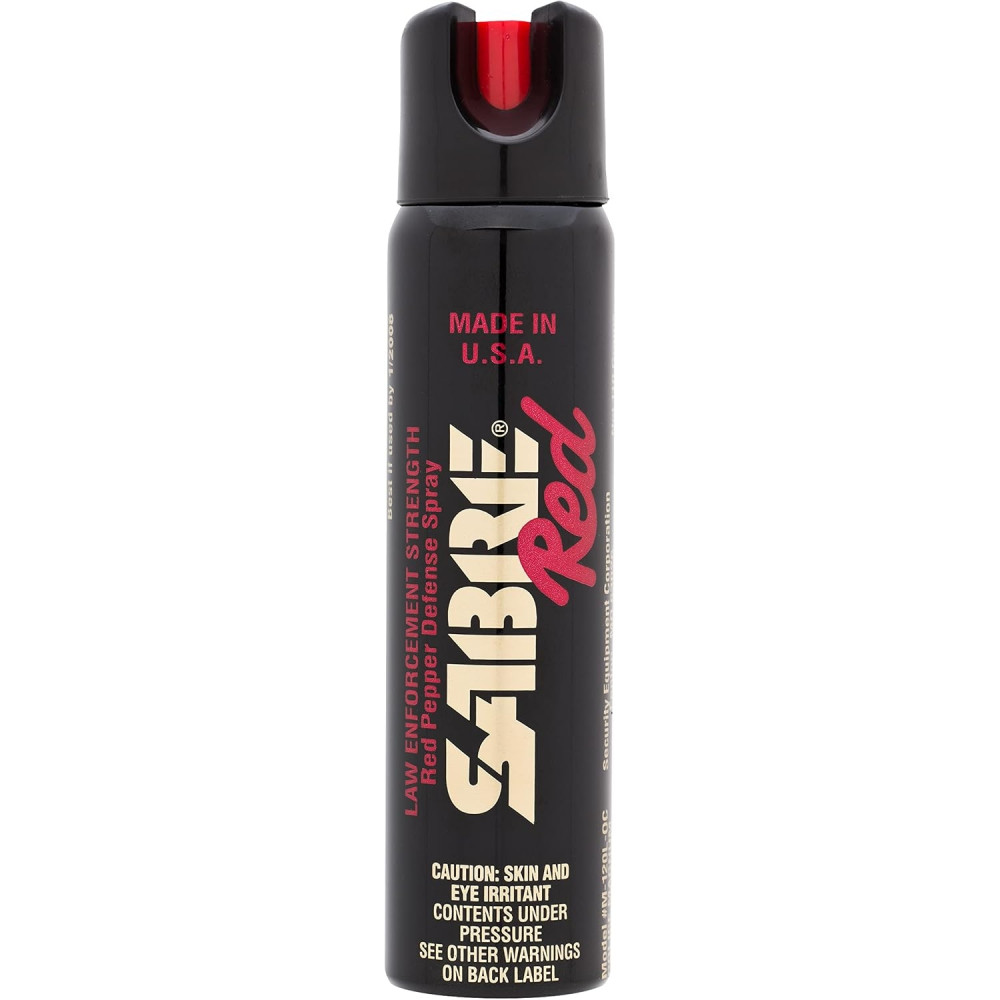 Аерозольний перцевий балончик для захисту Sabre Red Magnum 120 Pepper Spray з УФ фарбою 93 г Made in USA