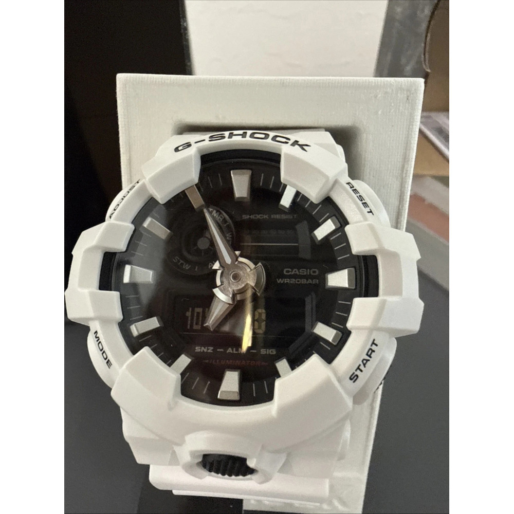 Спортивний наручний годинник Casio G-Shock GA-700-7A білий з мінеральним склом