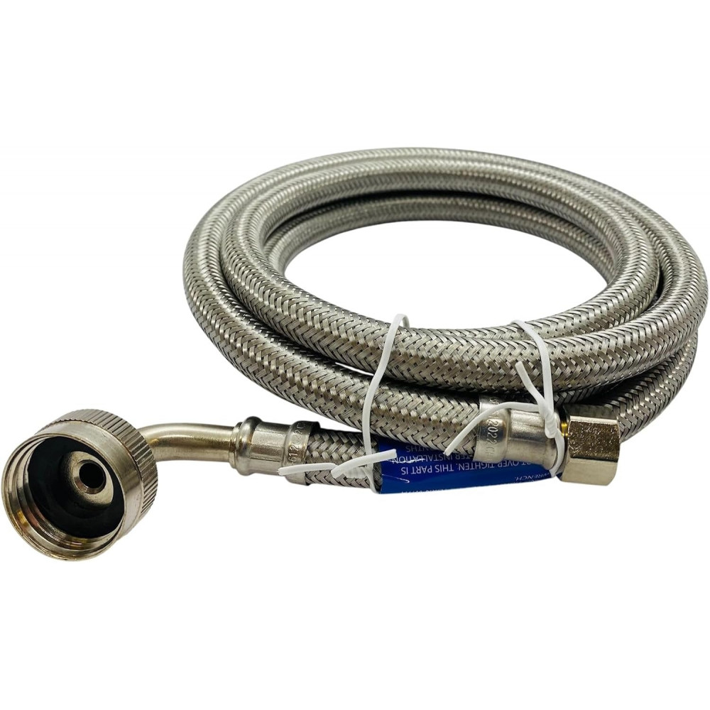 Шланг підключення посудомийної машини Supco 1406EDWSS 183 см 3/8 x 3/4 Elbow сталевий