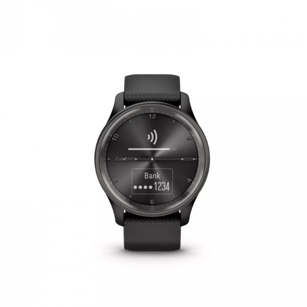 Розумний годинник з гібридним дисплеєм Garmin vivomove Trend 40 мм 010-02665-00 чорні