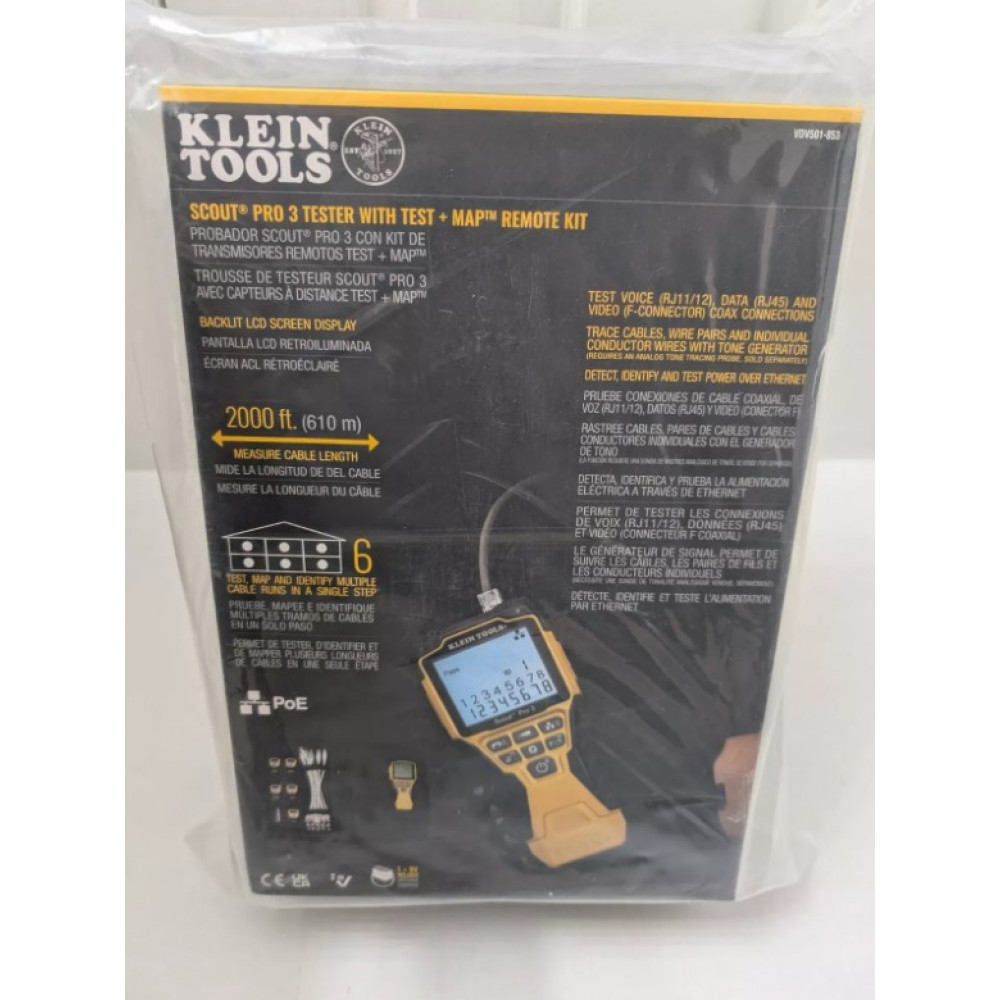 Тестер проводки з функцією віддаленого контролю Klein Tools VDV501853