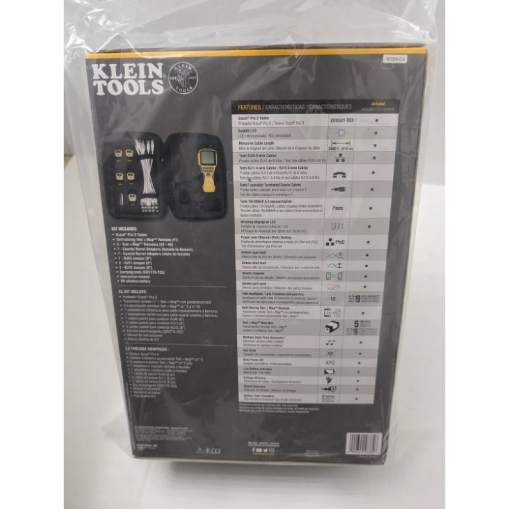 Тестер проводки з функцією віддаленого контролю Klein Tools VDV501853