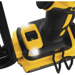 The DeWALT DCN650D1 is a cordless brushless nail gun.
