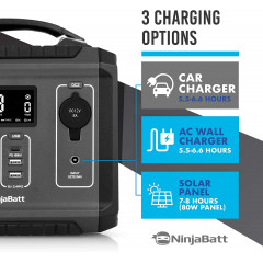 Зарядна станція NinjaBatt 300W Portable Power Station (9 вихідних портів)
