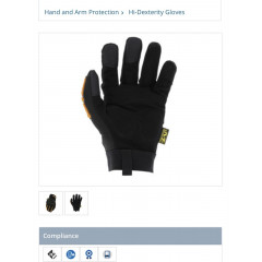 Тактичні рукавички Mechanix Wear Body Guard Impact Pro HD Series 362