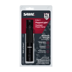 SABRE 2-in-1 Flashlight Pepper Spray with PepperLight