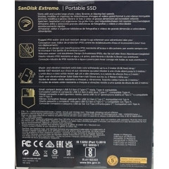 Зовнішній SSD-накопичувач SanDisk Extreme V2 1TB USB-C (SDSSDE61-1T00-G25)