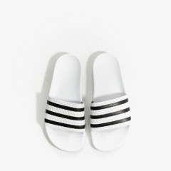 Мужские шлёпанцы Adidas Adilette белые 280648 (размер 41/42)