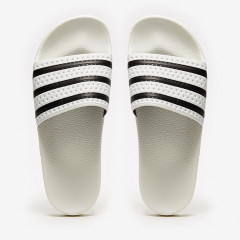 Мужские шлёпанцы Adidas Adilette белые 280648 (размер 41/42)