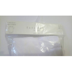 Набір білих бавовняних боді Zara з коротким рукавом 6 штук (зріст 62 см)