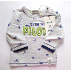 Світшот дитячий бавовняний Eat Ants by Sanetta Junior Pilot (розмір 56 см)