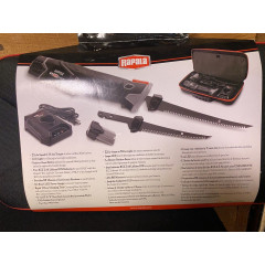 Електричний філейний ніж Rapala Heavy Duty R12 Lithium з двома акумуляторами та настільною зарядкою
