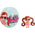 Game set with the LOL Surprise Hairvibes Dolls doll with wigs and 15 surprises.