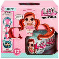 Игровой набор с куклой LOL Surprise Hairvibes Dolls с париками и с 15 сюрпризами