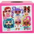 Game set with the LOL Surprise Hairvibes Dolls doll with wigs and 15 surprises.