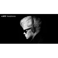 JAYS v-JAYS black over-ear headphones