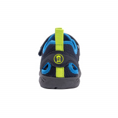 Sporty trekking kids' sandals Trollkids Kroksand with hook-and-loop closure size 34 dark blue lime