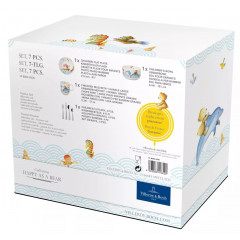 Набір посуду і столових приборів для дітей Villeroy & Boch Happy as a Bear з 7 предметів