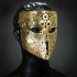 Кружевна карнавальна маска Beyond Masquerade золота (метал)