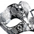 Men's carnival mask Beyond Masquerade black (metal)