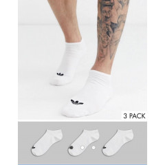 Шкарпетки Adidas Originals Trefoil Liner білі розмір 39-42 (3 пари)