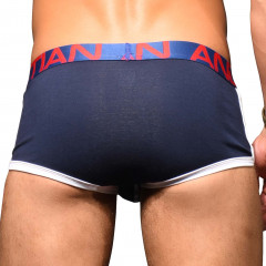 Men's boxer briefs Andrew Christian Show-It Retro Pop Pocket Boxer 91845 NVY (size - M)