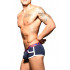 Men's boxer briefs Andrew Christian Show-It Retro Pop Pocket Boxer 91845 NVY (size - M)