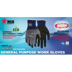Робочі рукавички MCR Safety Touchscreen BNF Ninja Evolution ECO з NFT Palm-SM (розмір XS)