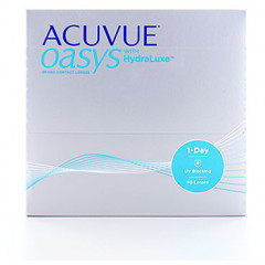 One-day contact lenses Johnson & Johnson Acuvue Oasys 1-Day with HydraLuxe -2.5 D (90 pieces)