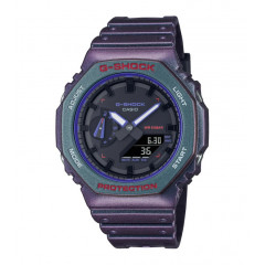 Чоловічий водонепроникний наручний годинник Casio G-Shock GA-2100AH-6AER ​​колір хамелеон