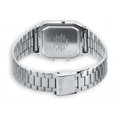 Wristwatch Casio Vintage AQ-230A-7DMQYES in retro style silver 28 mm