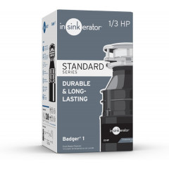 Подрібнювач харчових відходів InSinkErator Badger 1 Standard Series 79880-ISE 1/3 HP чорний
