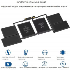 Оригінальна батарея A1820 для Macbook Pro 15» A1707 Late 2016 Mid 2017 EMC 3162