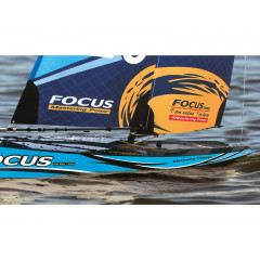 Радіокерована гоночна яхта Amewi Focus III 100 см блакитна