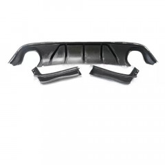 Jeep Grand Cherokee SRT SRT8 14-21 V1 Shark Fin Shark Fin Carbon Fiber Rear Bumper Diffuser