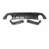 Карбоновый диффузор заднего бампера Jeep Grand Cherokee SRT SRT8 14-21 V1 Shark Fin Акулий плавник