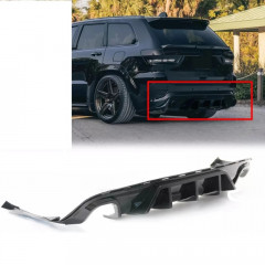 Карбоновый диффузор заднего бампера Jeep Grand Cherokee SRT SRT8 14-21 V1 Shark Fin Акулий плавник
