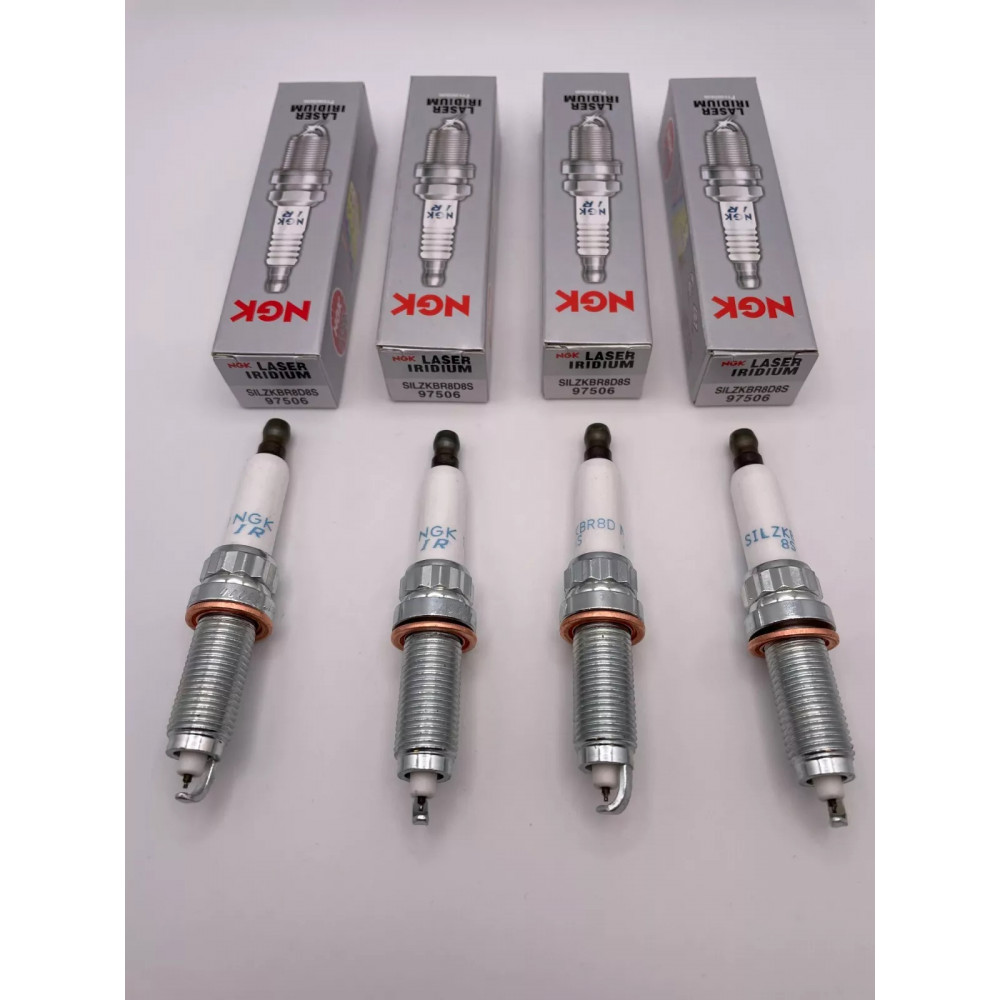NGK 97506 SILZKBR8D8S iridium spark plugs, set of 4