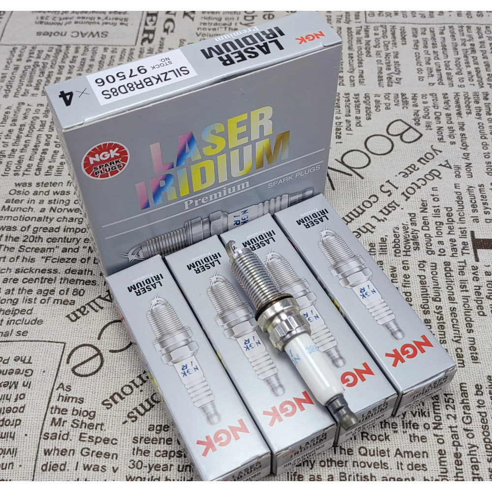 NGK 97506 SILZKBR8D8S iridium spark plugs, set of 4