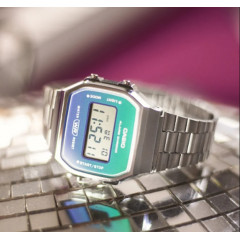 CASIO VINTAGE A168WER-2AEF Digital Wrist Watch with Adjustable Steel Strap