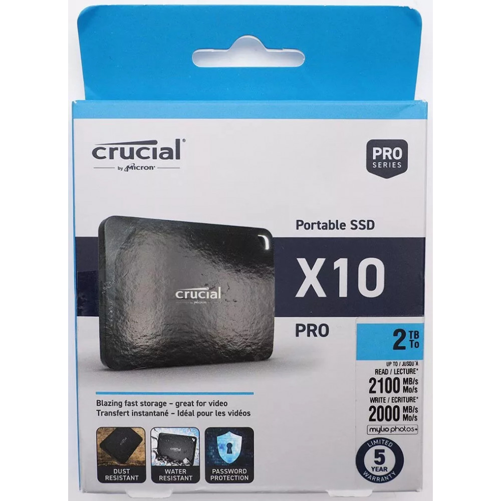 Crucial X10 Pro 2TB USB-C External SSD