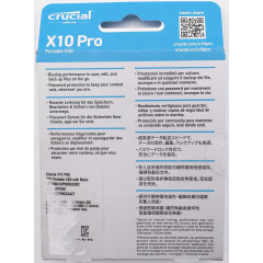Зовнішній твердотільний накопичувач Crucial X10 Pro 2 ТБ USB-C