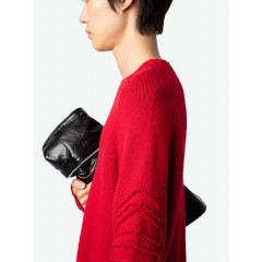 Чоловічий светр Zadig & Voltaire Jordan KMSW00703603 з мериносової вовни червоний розмір М