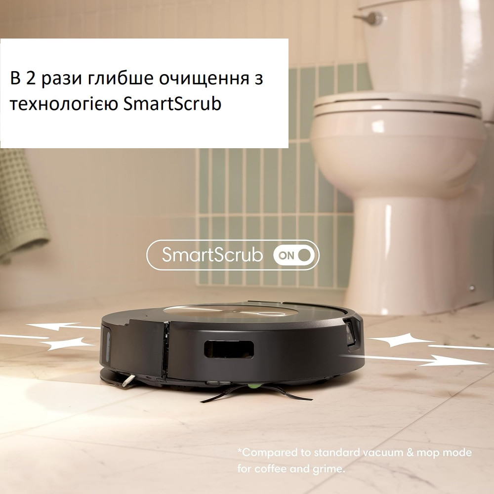 Розумний робот-пилосос і мийник підлоги Robot Roomba Combo j9 зі станцією самоочищення