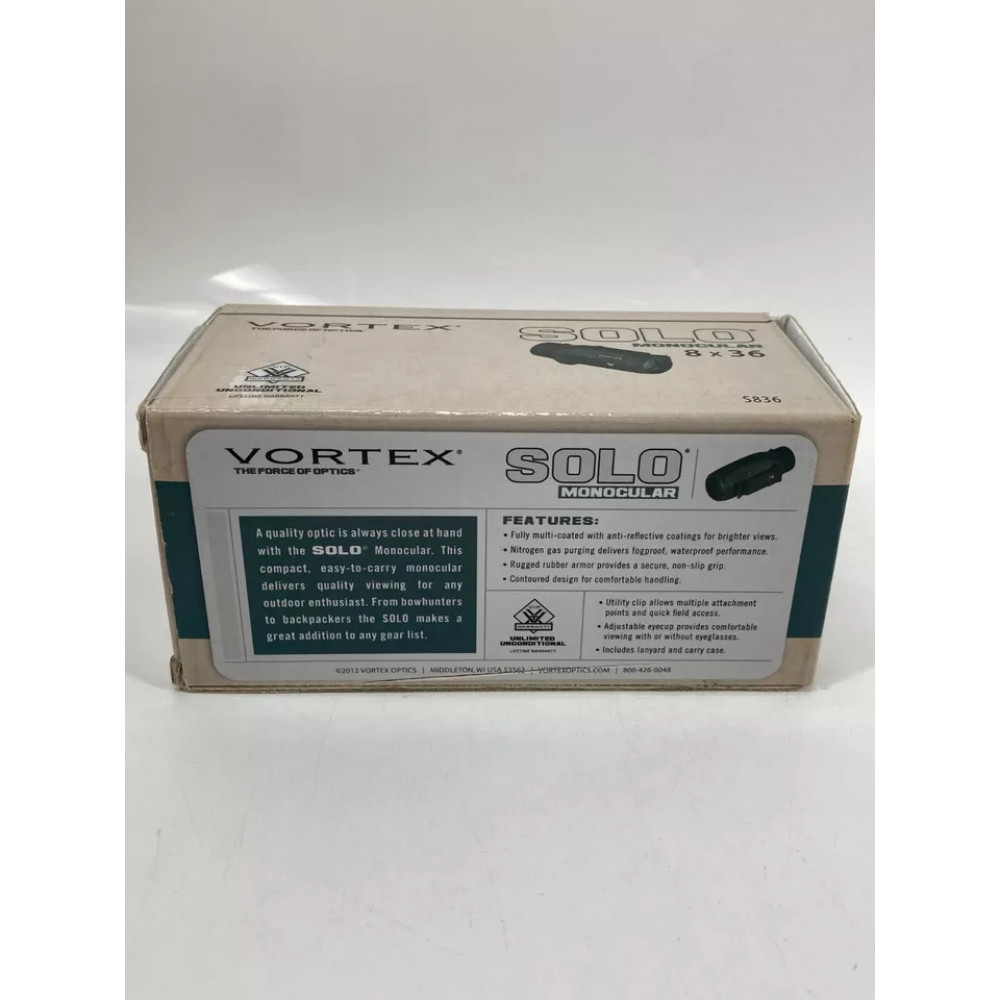  Водонепроникний монокуляр Vortex Optics Solo 8x36